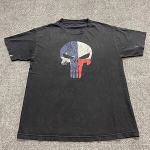 Vintage Faded Reaper Punisher Skull Short Sleeve T Shirt